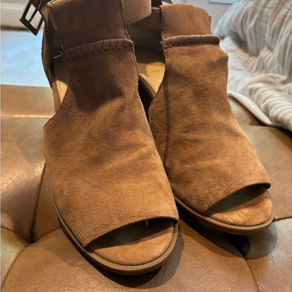Brown Suede Jack Rogers Sandals